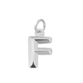 Pendentif lettre F en acier inoxydable argenté poli pour la création de bijoux - Style Lettre F (Rose)