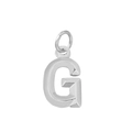 Pendentif lettre G minimaliste en acier inoxydable poli pour bijoux personnalisés - Style Lettre G (Rose Rouge)