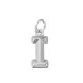 Pendentif lettre I en acier inoxydable poli pour bracelets et colliers DIY - Style Lettre I (Rouge Vin)