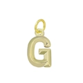 Pendentif lettre G minimaliste en acier inoxydable plaqué or 18k pour femmes - Lettre G (Rose Rouge)