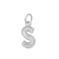 Pendentif lettre S en acier inoxydable poli pour bijoux DIY et colliers - Style Lettre S (Jaune)