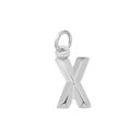 Pendentif lettre X majuscule 3D en argent poli et acier inoxydable pour bijoux DIY - Style Lettre X (Jaune Citron)