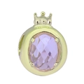 Abalorio de corona dorada con circón púrpura para pulseras DIY y joyería artesanal - 28
