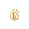 Glänzender Gold Bubble Buchstabe G Anhänger mit glattem 3D-Finish und modernem Design - Buchstabe G