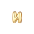 3D-polierter goldener Buchstabe N Anhänger für DIY Halsketten und Armbänder - Buchstabe N