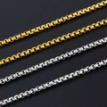 Catene veneziane classiche in oro e argento placcate oro 18k per collane a cubo - Catena di Perle Dorate