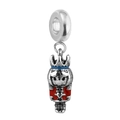 Nutcracker princess charm pendant in vintage silver finish with colorful enamel details - Nutcracker Princess Style (3)