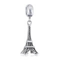 Retro stainless steel Eiffel Tower charm pendant with hollow design for DIY bracelets - Eiffel Tower (9)