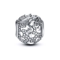Perle charm Cupidon et cœurs en argent sterling S925 ajouré pour bracelets DIY - Style Cœur Archerie Cupidon (24 ZZ0080)