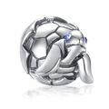 S925 sterling silver sea turtle charm with blue cubic zirconia for DIY bracelets - Sea Turtle Blue Eyes Geometric Texture Style (20 X488)