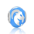 Abalorio de Capricornio en plata S925 con esmalte azul para pulseras DIY - Capricornio Zodiaco Esmalte Azul (4 D148D)