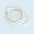 Minimalistisches weißes Miyuki-Perlenarmband, mehrsträngig mit Perlmuttglanz - Weißer Stil (NK1037-8)