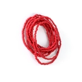 Handgefertigte rote Miyuki-Glasperlenkette und mehrlagiges Wickelarmband für Damen - Roter Stil (NK1037-9)