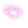 Minimalistische rosa Miyuki Glasperlenkette und mehrlagiges Wickelarmband für Damen - Rosa Stil (NK1037-12)