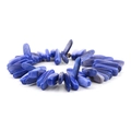 Armband van onregelmatige blauwe natuurlijke kristalsteen met diepblauwe textuur - Koningsblauwe Natuursteen (BC302-9)