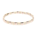 Handmade Miyuki Tila bead bracelet in beige, rose gold, and silver finishes - Beige Gold Silver (BC332-28)