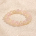 Pulsera de cuentas degradadas rosa y amarillo con piedras redondas lisas de 10 mm - Amarillo Rosado (GBC018-2)