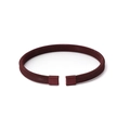 Adjustable burgundy mesh bracelet with minimalist stainless steel wire weaving - Burgundy
