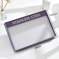 Caja expositora de joyas morada de 29x18,5cm con tapa transparente para anillos - Bandeja Exhibición (Multi-Ranura) / Mediano / Púrpura Elegante