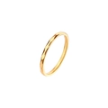 Minimalist 18K gold plated titanium ring with hammer texture for women daily wear - US 5 / Hammered Texture (R039 Gold)