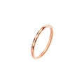 Minimalist V-shaped rose gold stainless steel ring with faceted geometric texture - Hammered Texture Style (R039) / Size 5 / Rose Gold
