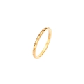 Minimalist 18K gold plated titanium ring with a geometric diamond pattern surface - US 5 / Diamond Pattern (R040 Gold)