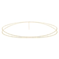 Detail of a double-layered gold metal waist chain with adjustable lobster clasp closure - Adjustable Style / Gold