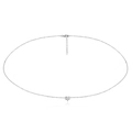 Detail van zilveren ster bodychain met karabijnsluiting en verstelbare verlengketting - Zilver