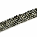 Natural 8mm hawk eye stone round beads for jewelry making with silk luster and cat eye effect - 8mm / Gray