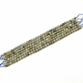 Faceted gray-green labradorite natural stone loose beads for DIY jewelry making - 20cm Length / Flash Stone (6mm)