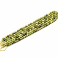 Light green faceted serpentinite stone beads for DIY jewelry making 6mm and 8mm - 20cm Length / 6mm