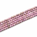 Faceted 8mm lavender pink agate round beads for DIY jewelry and bracelet making - Hard Cut Round Bead 8mm / Pink