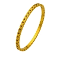 Bracciale sottile in acciaio dorato con maglie quadrate e zirconi rossi brillanti - Oro + Rosso
