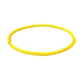 Minimalist bright yellow seed bead necklace for women in vibrant summer dopamine style - Bright Yellow Simple Seed Bead (7)