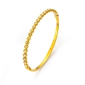 Bracelet fin en acier inoxydable doré orné de zircons blancs brillants pour femme - Style Fin Micro-Pavé (HMSZ011 Or)