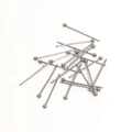 Polished silver stainless steel ball head pins for DIY jewelry making and beading crafts - 0.5*10mm / Stainless Steel Original