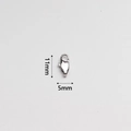 Polished 316 stainless steel jewelry lobster clasp with 11mm by 5mm dimensions - Silver Polished Style (CB11C) / 11mm