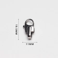 Polierter 316 Edelstahl Karabinerverschluss mit 19,5 mm Höhe und 11 mm Breite für Schmuck - Mittlerer Stil (BC19)