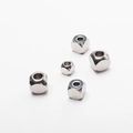 Polished silver stainless steel square spacer beads for DIY jewelry making - 2mmx2mmx1.0mm / Original Stainless Steel
