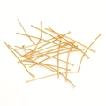 Chiodini a testa piatta in acciaio inossidabile dorato per gioielli fai da te e perline - 0.5x11mm / Oro