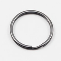 Anello portachiavi in acciaio inox 304 lucido con finitura nera galvanizzata - Diametro Filo 1.0mm * Diametro Esterno 12mm / Nero