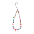 Ciondolo per telefono con perline colorate fatte a mano fragola fiori e cuori - Stile Multi-Elemento in Argilla Polimerica (ZW2815)