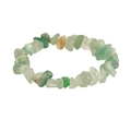 Elastisches Armband aus polierten grünen Aventurin-Naturkristall-Edelsteinchips - Hellgrün