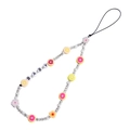 Cordino per cellulare con perline trasparenti, fette di frutta e lettere BABY - Stile BABY Frutta Trasparente (ZW2001)