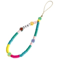 Cinturino per cellulare fatto a mano con perline LOVE e ciondoli a forma di frutta - Stile LOVE Frutta Colorata (ZW819)