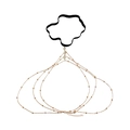 Sexy gelaagde gouden kralen beenketting met elastische band en sprankelende strass - Zilver (ZW1363 Staal)