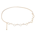 Goldene Bauchkette mit Seestern- und Kreiselementen und funkelnden Strasssteinen - Goldener Stern Stil (ZW1841)