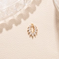 Gouden marquise zirkoon sneeuwvlok hanger voor DIY-sieraden en gepersonaliseerde kettingen - Gouden Bloemkroon Blad Stijl (3)