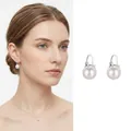 Argento-Pendaglio Perla Bianca 13mm