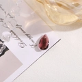 Single-hole purple faceted teardrop crystal pendant bead for DIY jewelry making - 10x16 Teardrop Drilled Glass / Medium Purple